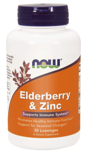 NOW Foods Elderberry  – Bez czarny i cynk 30 past