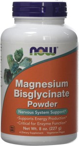 NOW Foods Magnesium Bisglycinate diglicynian proszek Powder – Magnez w proszku Chelat – 227 g