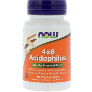 NOW Foods 4x6 Acidophilus 60 kaps