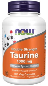 NOW Foods TAURINE - Tauryna - 1000mg 100 kaps