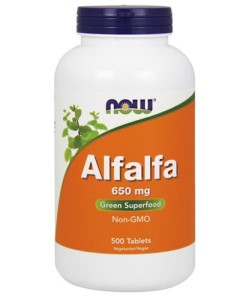 NOW Foods Alfalfa Leaf LUCERNA 650 mg 500 tab 
