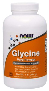 NOW Foods Glycine Pure Powder Glicyna 454g