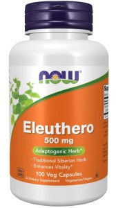 NOW Foods Eleuthero 500 mg Veg Capsules żen szeń