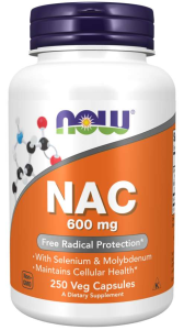 NOW Foods NAC – N-Acetylocysteina 600 mg – 250 kaps