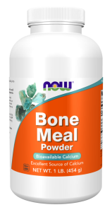 NOW Foods Bone meal powder proszek 454g Wapń Fosfor