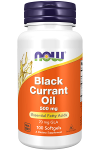 NOW Foods Black Currant Oil 500 mg Czarna Porzeczka Olej