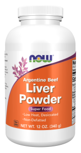 NOW Foods Liver Powder 340g Argentine Beef wątroba