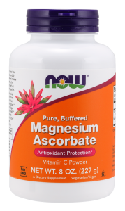 NOW Foods Magnesium Ascorbate Powder 227g Askorbinian Magnezu Witamina C