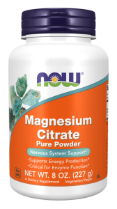 NOW Foods Magnesium Citrate Pure 227g Cytrynian Magnezu