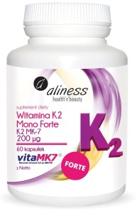 ALINESS Witamina K2 MK7 200mcg mono forte  60kaps