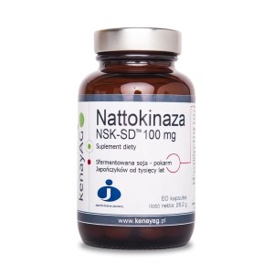 Nattokinaza 100 mg NSK-SD™ (60 kapsułek) JAPOŃSKA - suplement diety