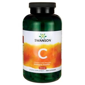Swanson Witamina C 500mg z dziką różą 100kaps