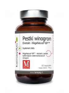 Kenay Ekstrakt z pestek winogron MegaNatural®-BP (60 kapsułek)