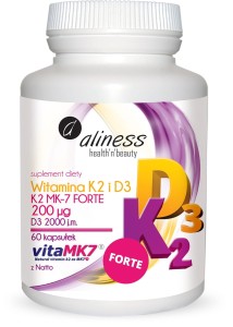 ALINESS WITAMINA K2 MK7 FORTE 200mcg + D3