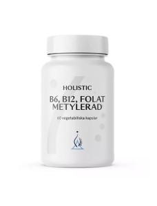 Holistic Holistic B6, B12, Folat Metylerad - B6, B12, kwas foliowy - metylowane