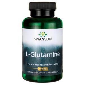 Swanson L-glutamina 500mg 100kaps