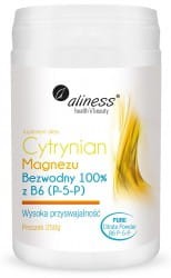 ALINESS Cytrynian Magnezu BEZWODNY 100% z B6 Proszek
