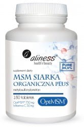 ALINESS MSM 180 tab Siarka Organiczna PLUS 