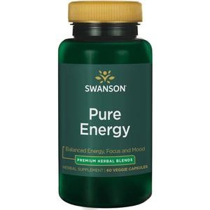 Swanson Pure Energy 60kap Kofeina Różeniec l-teanina